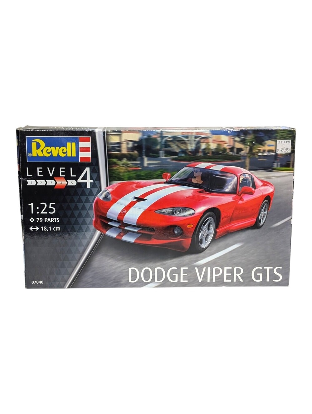 Revell 07040 Dodge Viper GTS Model Kit 1:25 Scale Level 4 Sports Car New Open